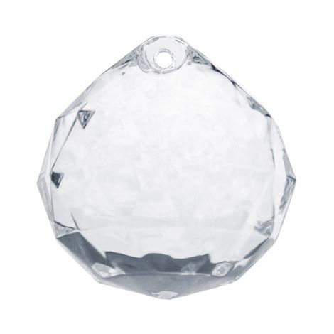 Zawieszka Kula Diamentowa PartyDeco 32x34mm Przezroczysta, 1szt